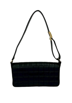 CHANEL Pre-Owned 2003-2004 CC Chocolate Bar Lambskin Flap shoulder bag - Black