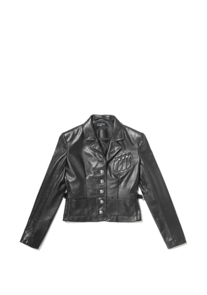 Enfants Riches Déprimés button-fastening leather jacket - Black