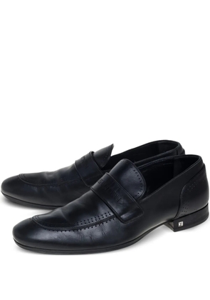Louis Vuitton Pre-Owned leather loafers - Black