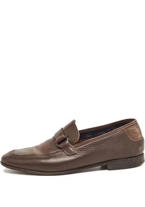 Ferragamo Pre-Owned leather loafers - Brown