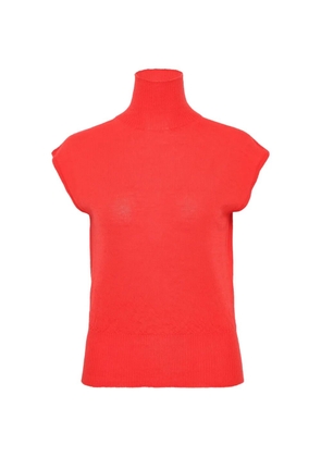 Rick Owens turtle lightweight cashmere blouse - Red