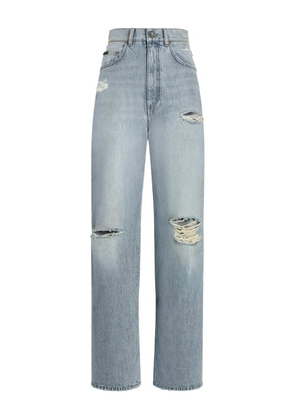 Dolce & Gabbana distressed wide-leg jeans - Blue