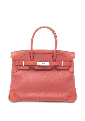 Hermès Pre-Owned 2014 Birkin 30 perforated leather tote bag - Orange