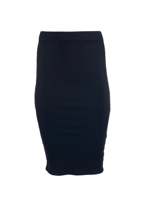 ANINE BING ribbed midi skirt - Black