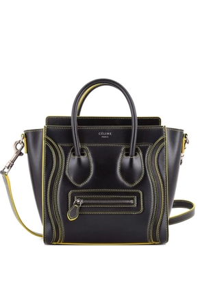 Celine Pre-Owned Luggage Bag Smooth Leather Nano crossbody bag - Black