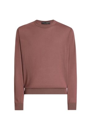 Dolce & Gabbana cashmere crewneck sweater - Brown