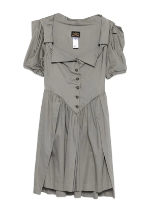 Vivienne Westwood Pre-Owned 2010s buttoned puff-sleeve dress - Grey