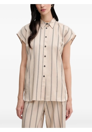 Marc Aurel striped buttoned top - Neutrals