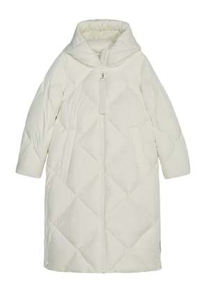 Marc O'Polo diamond-quilted hooded coat - White