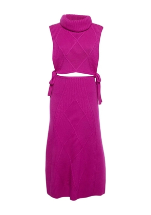 Kenzo Pre-Owned cable-knit set - Pink