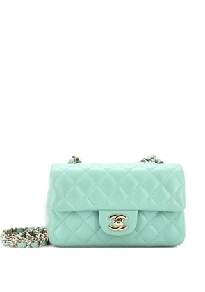 CHANEL Pre-Owned Classic Single Flap Bag Quilted Lambskin Mini crossbody bag - Green