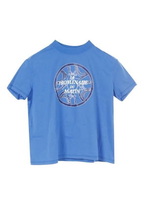 Hermès Pre-Owned 2010s La Promenade Du Matin graphic-print T-shirt - Blue