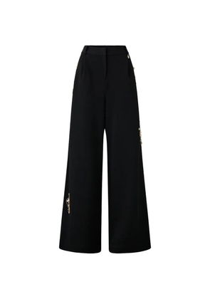 Camilla wide leg embellished trousers - Black