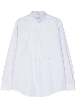 Massimo Alba Genova checked cotton shirt - White