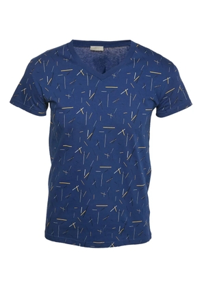 Christian Dior Pre-Owned abstract-print jersey T-shirt - Blue