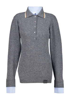 Stella McCartney melange polo top - Grey