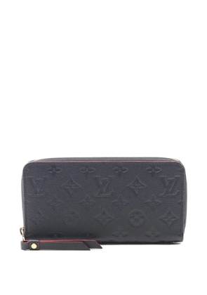 Louis Vuitton Pre-Owned 2017 monogram-empreinte zip wallet - Blue