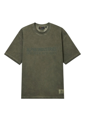 Alpha Industries logo-print cotton T-shirt - Green