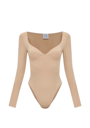 VETEMENTS long-sleeve bodice body - Neutrals