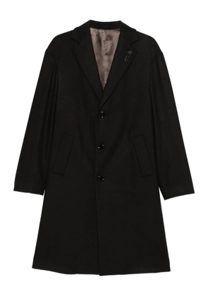 Lardini single-breasted coat - Black