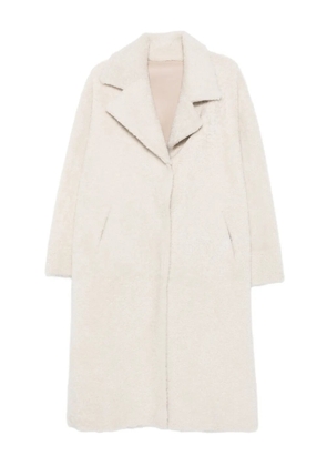 Arma welt-pocket fleece coat - Neutrals