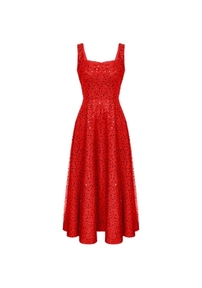 POST MERIDIEM sequin-embellished maxi dress - Red