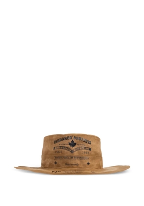 DSQUARED2 stitched brim hat - Neutrals