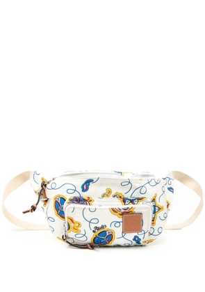 Loewe Pre-Owned 2010-2025 Paulas Ibiza Printed Canvas belt bag - White