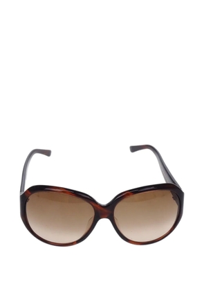 Celine Pre-Owned 1990-2000s Triomphe-motif sunglasses - Brown