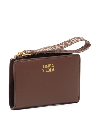 Bimba y Lola zip wristlet wallet - Brown
