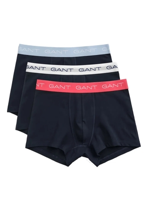 Gant logo waistband trunks (set of three) - Blue