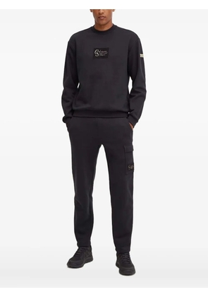 Columbia logo-patch crew-neck sweatshirt - 010 BLACK