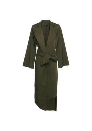 Lili Blanc gabardine lapels coat - Green