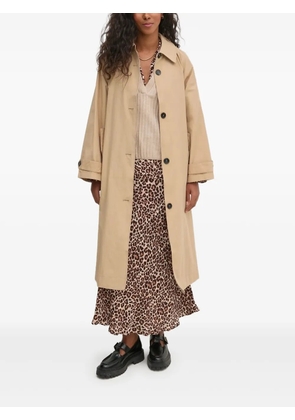 Hoss Intropia button-fastening coat - Neutrals