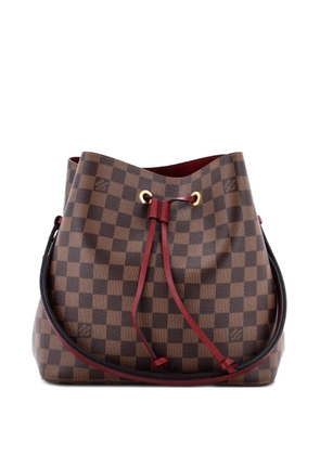 Louis Vuitton Pre-Owned NeoNoe Handbag Damier with Leather MM bucket bag - Brown