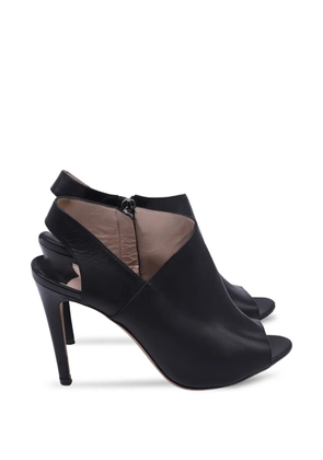 Miu Miu Pre-Owned peep-toe slingback pumps - Black