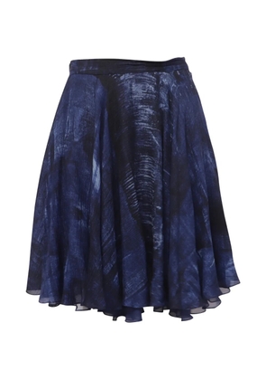 Ralph Lauren Vintage printed silk mini skirt - Blue