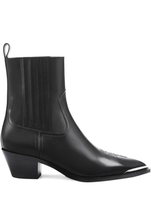 POTAMY leather Chelsea boots - Black
