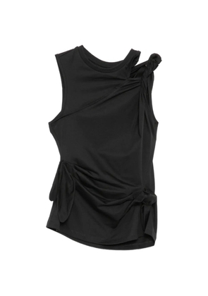 Feng Chen Wang knot detail T-shirt - Black