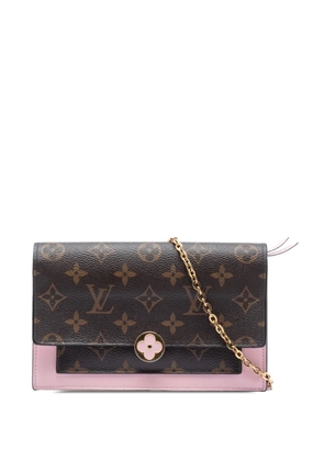 Louis Vuitton Pre-Owned 2019 Monogram Flore Wallet On Chain crossbody bag - Brown