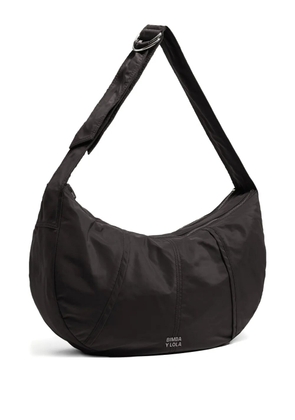 Bimba y Lola large Moon crescent-shaped zip-fastening shoulder bag - Grey