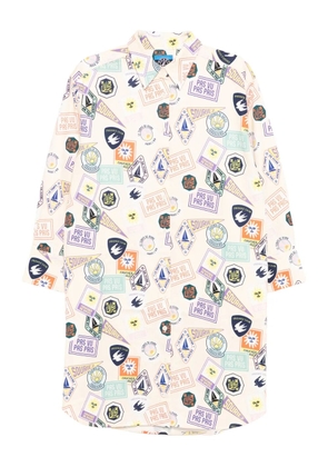 SPORT b. by agnès b. graphic-print dress - Neutrals