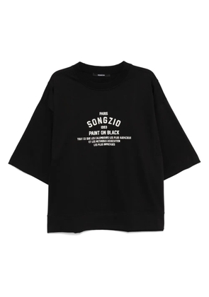 SONGZIO paint on T-shirt - Black
