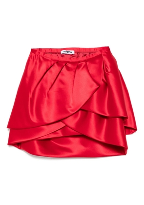 Vivetta a-line mini skirt - Red