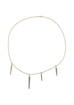 Alexis Bittar Solanales stationed spear crystal necklace - Gold