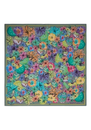Bimba y Lola floral print scarf - Green