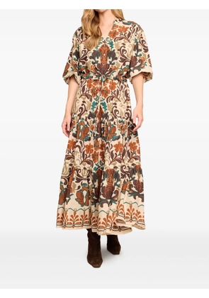 Cara Cara Melanie midi dress - Neutrals