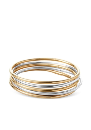Jenny Bird Dane two-tone bangle bracelet (set of five) - Gold