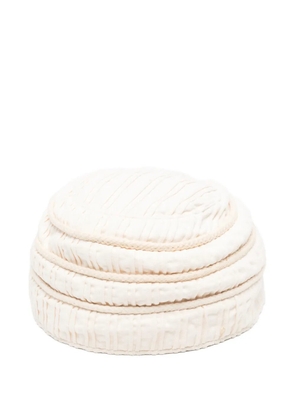 Giorgio Armani Pre-Owned 1990s cord-detail hat - Neutrals