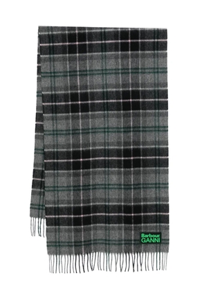 Barbour checked scarf - Grey
